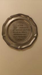 Vintage Tinnen Bord (92% Tin), Antiek en Kunst, Ophalen