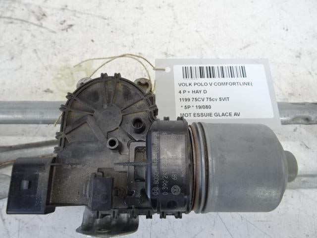 MOTEUR ESSUIE-GLACE AVANT Polo V (6R) (6R1955119A), Utilisé, Volkswagen