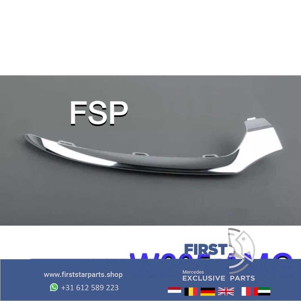 W205 AMG bumper chrome sierstrip Mercedes C Klasse links / r, Gebruikt, -, Ophalen of Verzenden, -