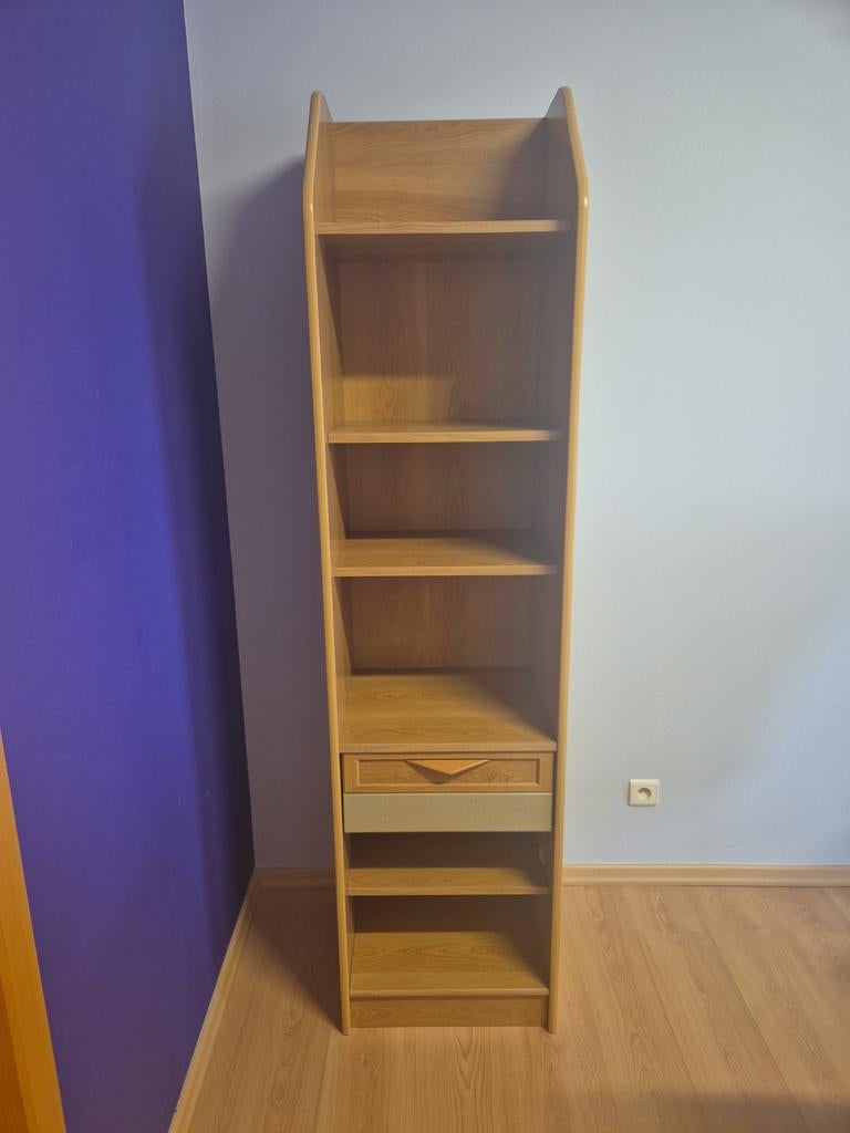 Bibliothèque étroite en bois massif GAUTIER – Hauteur 1,94m, Maison & Meubles, Enlèvement