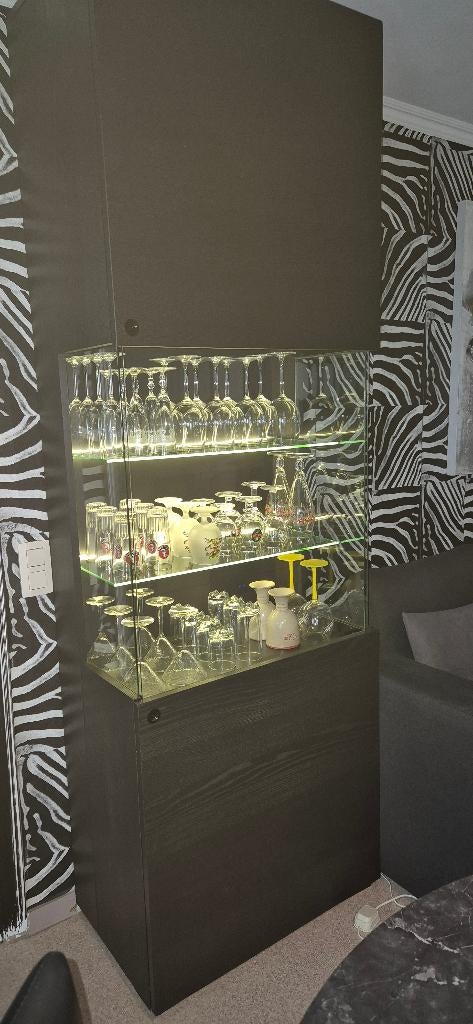 Barkast met glazencollectie, Maison & Meubles, Dénudé, Enlèvement, Neuf