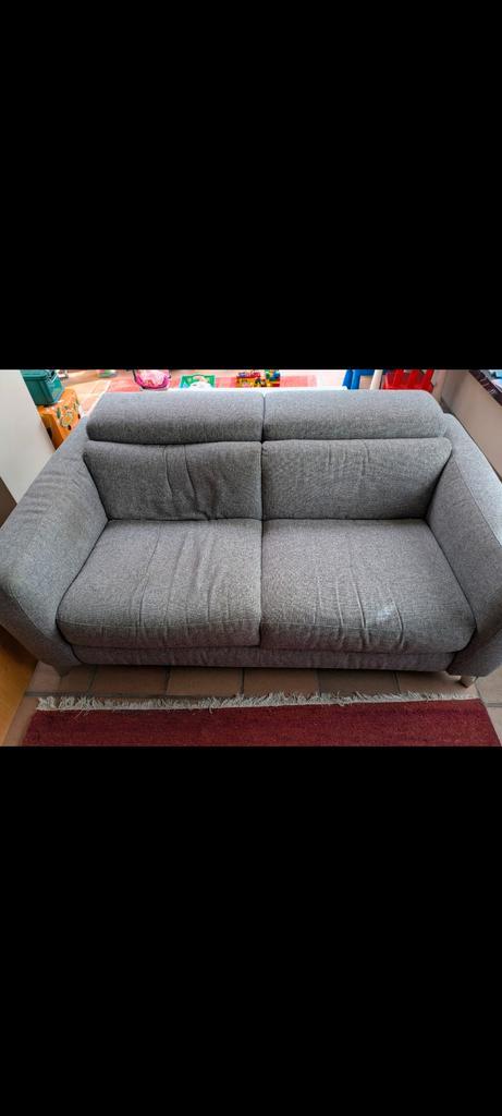 Zetel tweezit, Maison & Meubles, Canapés | Salons, Tissus, Enlèvement