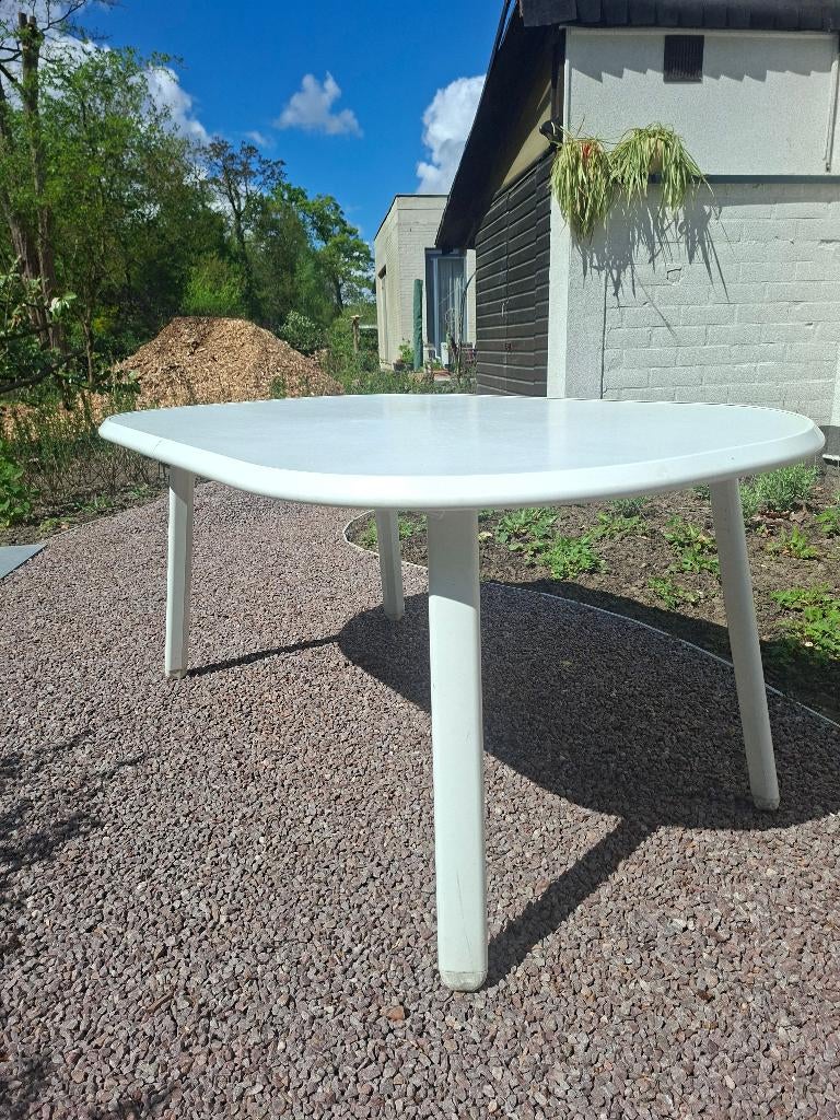 tuintafel, Tuin en Terras, Tuintafels, Ophalen, Gebruikt, Rechthoekig, Metaal