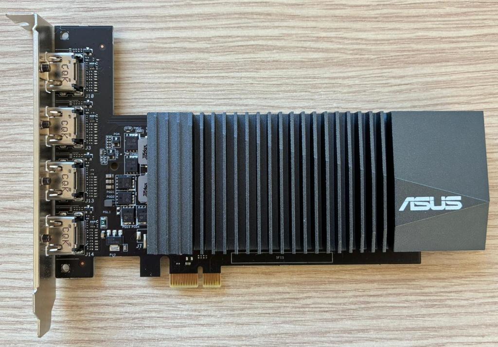 Asus GeForce GT 710 met 4x HDMI, Informatique & Logiciels, Cartes vidéo, HDMI, PCI Express 2, GDDR5, Enlèvement