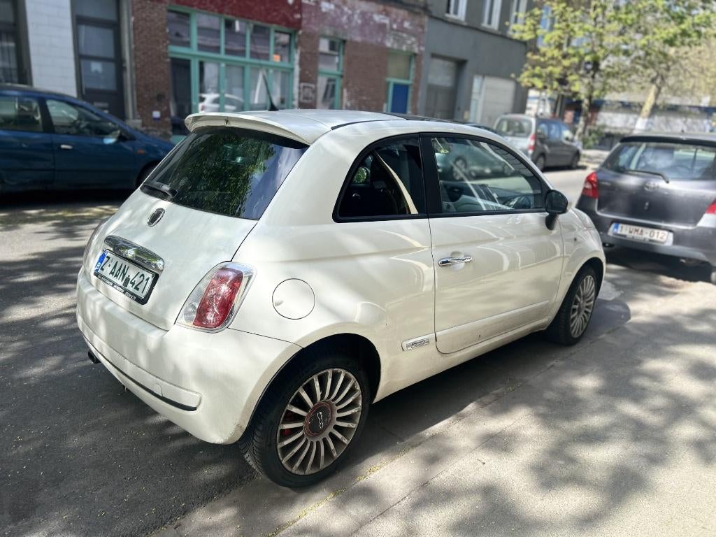 voiture fiat 500, Automaat, 4 zetels, Stof, Zwart