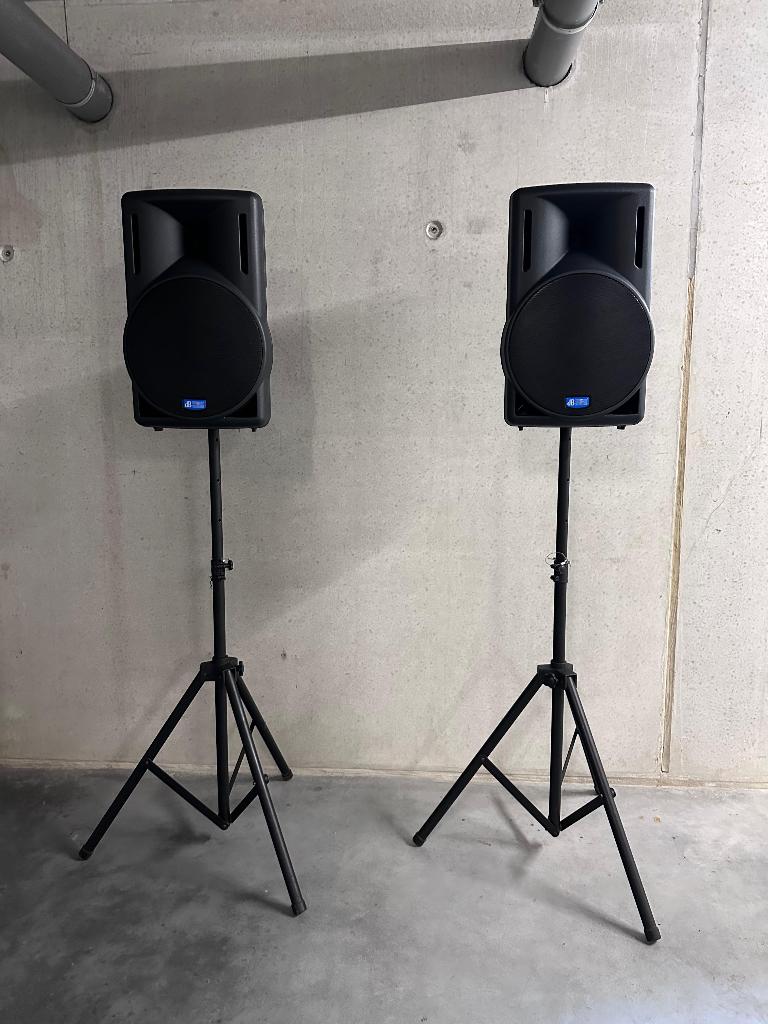 DB Technologies set actieve boxen 2 x 550 Watt, Ophalen, Zo goed als nieuw, 120 watt of meer, Overige merken