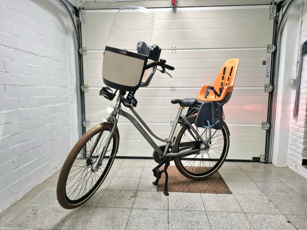 Cortina Roots moederfiets 7v Kinderzitje, 2 zitjes, Versnellingen, Zo goed als nieuw, Ophalen