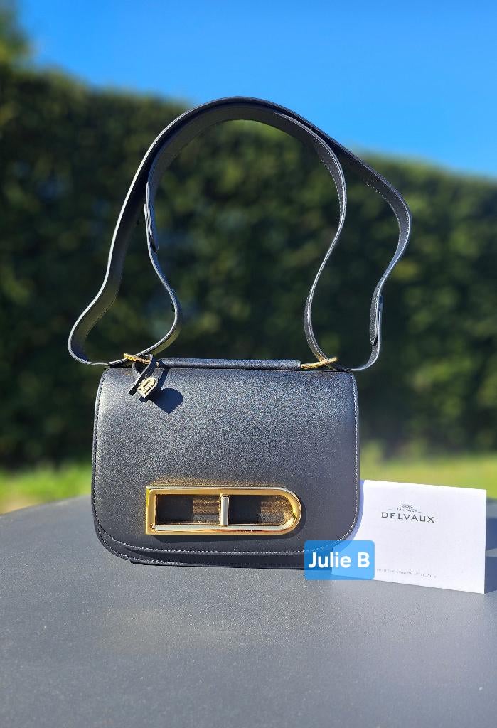 Lingot Delvaux - avec certificat - presque NEUF, Enlèvement ou Envoi, Neuf, Noir, Sac à main