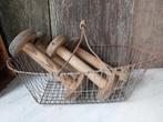 Mooie grote oude franse oogstmand / plukmand / draadijzer, Antiek en Kunst, Ophalen of Verzenden