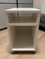 Stijlvol IKEA Oltedal nachtkastje – Wit – Compacte opberger, Moins de 55 cm, Moins de 45 cm, Enlèvement, Utilisé