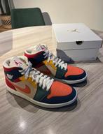 Womens Air Jordan Mid 1 SE French Blue -Magic Ember 10, Neuf, Enlèvement ou Envoi, Autres couleurs, Sneakers et Baskets