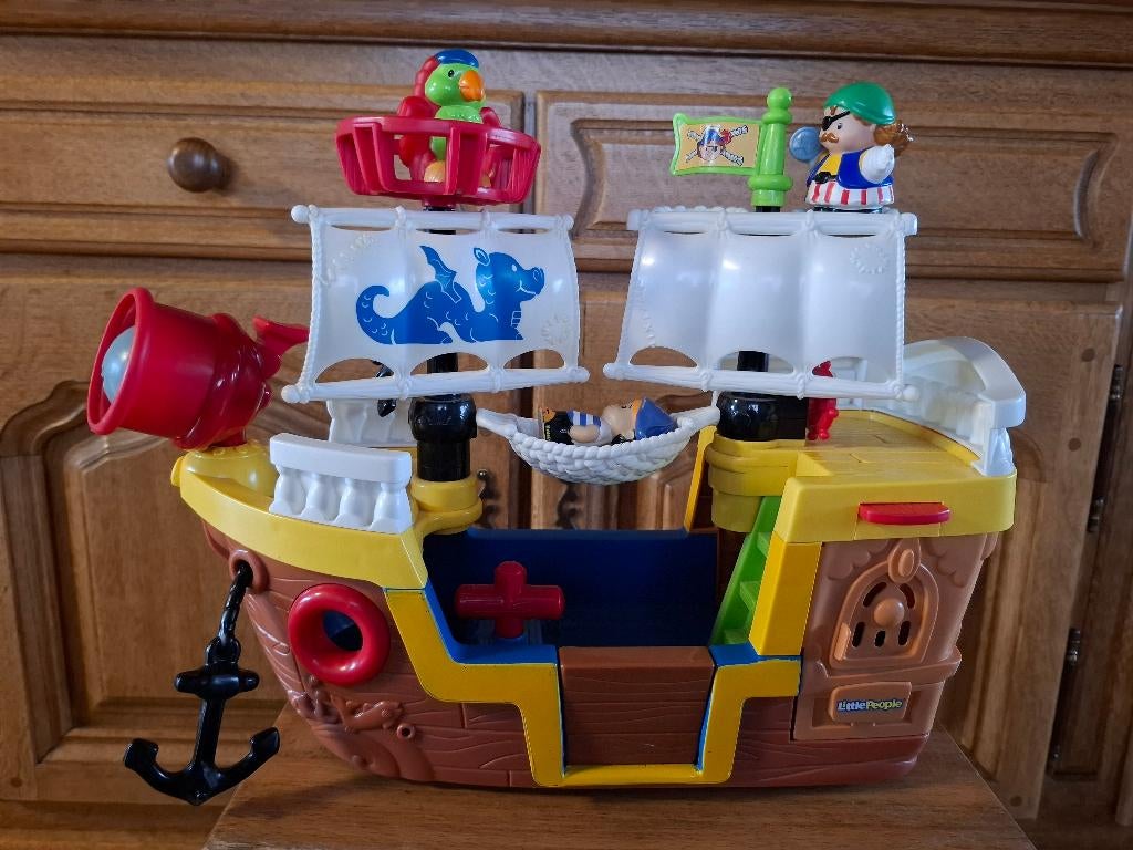 Piratenboot Fisher Price Little People, Ophalen, Zo goed als nieuw, Jongen of Meisje