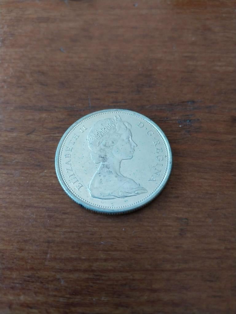 Canada zilveren munt, Postzegels en Munten, Ophalen of Verzenden, Noord-Amerika, Losse munt, Zilver