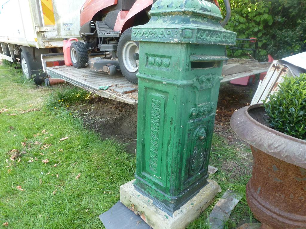 brievenbus, Maison & Meubles, Accessoires pour la Maison | Autre, Enlèvement, Vert, Pierre/céramique