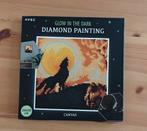 Glow in the Dark Diamond Painting kit wolf en natuur, Hobby en Vrije tijd, Knutselen, Ophalen of Verzenden, Nieuw, Knutselwerk