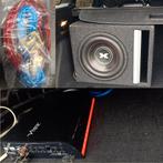 Ensemble caisson de basses excursion de 12 pouces + amplific, Autos : Divers, Haut-parleurs voiture, Enlèvement, Comme neuf