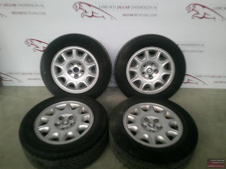 16″ Starbust velgen set van 4 met banden Jaguar X308, Auto-onderdelen, Banden en Velgen, Banden en Velgen, Zomerbanden, Personenwagen