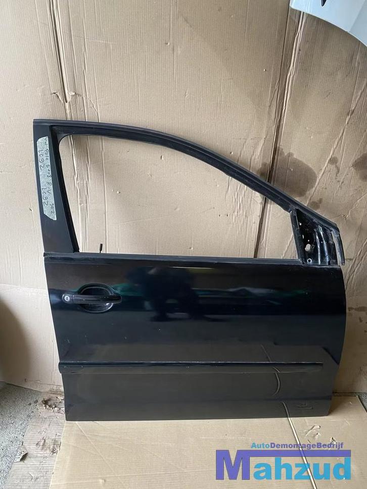 VW POLO 9N2 Zwart LC9Z Rechts rechter voor deur portier, Auto-onderdelen, Carrosserie, Deur, Volkswagen, Voor, Rechts, Gebruikt