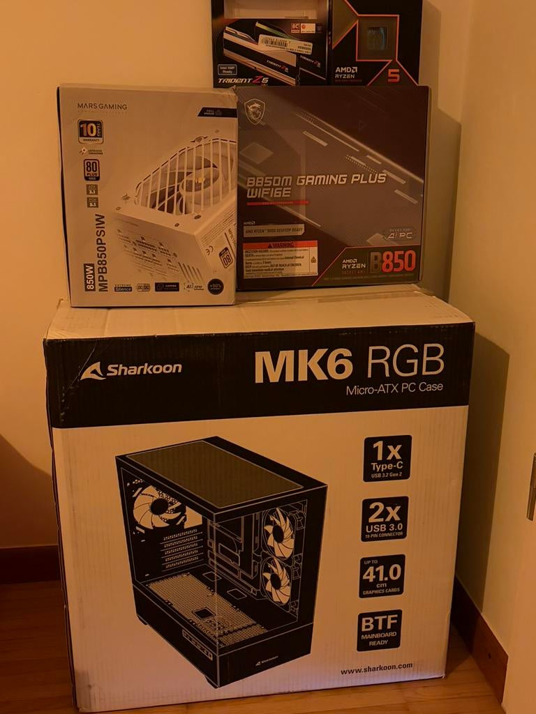 Gaming PC RX 9070 XT, R5 9600X, 32GB DDR5 6600Mhz, 1TB SSD, Computers en Software, 32 GB, Virtual Reality, Nieuw, Ophalen of Verzenden