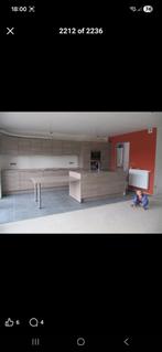 Keuken te koop!, Maison & Meubles, Cuisine | Cuisines complètes, Synthétique, Brun, Enlèvement, Utilisé