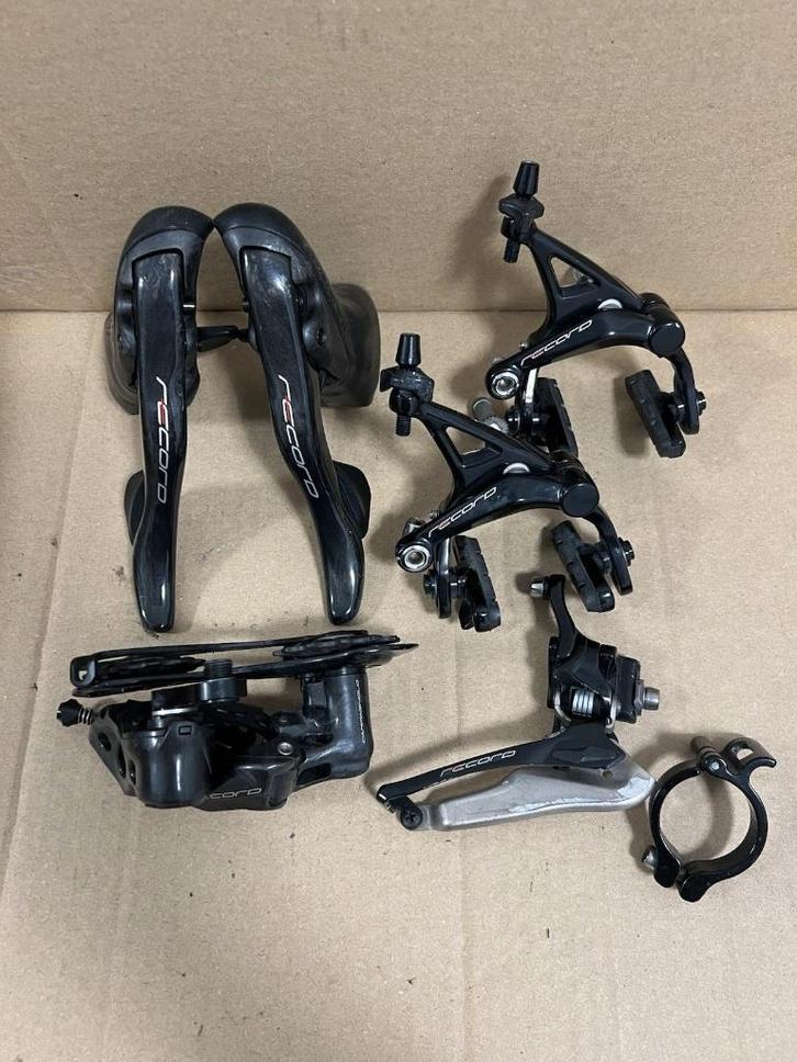 Campagnolo Record 12-speed racefietsgroepset met velgremmen, Fietsen en Brommers, Fietsonderdelen, Gebruikt, Ophalen of Verzenden