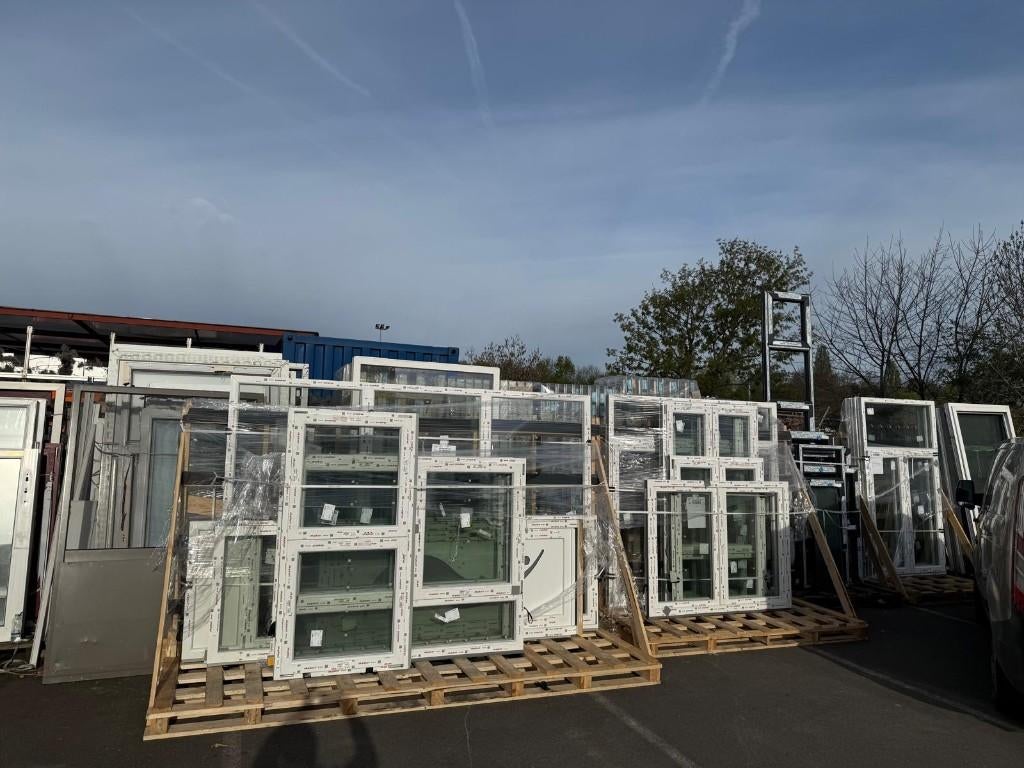 châssis et portes pvc grand stock disponible, Enlèvement, Neuf, Châssis de fenêtre, Vitre comprise