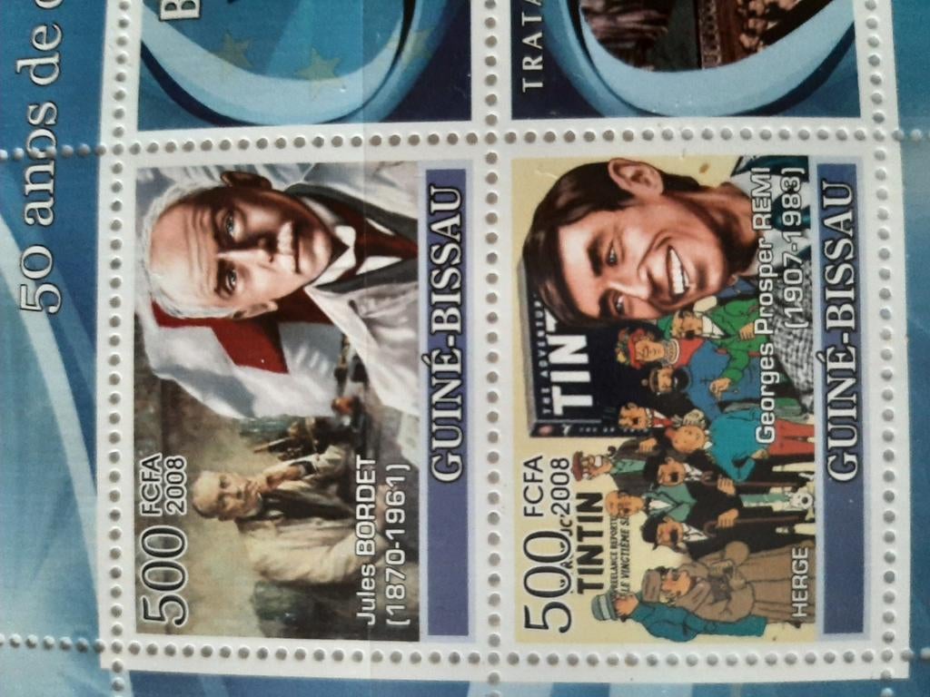 Kuifje postzegelblokje, Verzenden