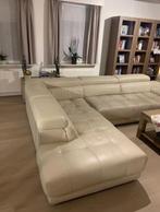 Leren hoekzetel + alleenzit, Ophalen, Gebruikt, Leer