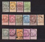 Belgique 1893-1900 série complète oblitéré, Envoi, Affranchi, Oblitéré