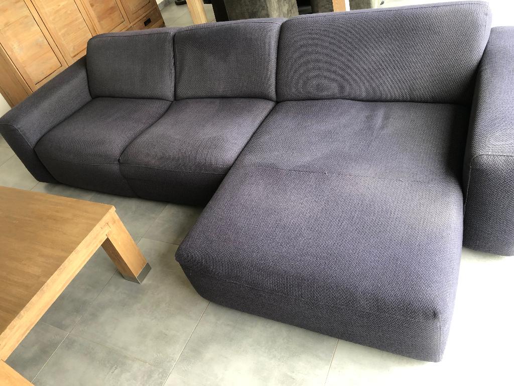 Longchaire rechts grijs, Huis en Inrichting, Zetels | Zetels, Gebruikt, Rechte bank, Vierpersoons of meer, 250 tot 300 cm, 75 tot 100 cm