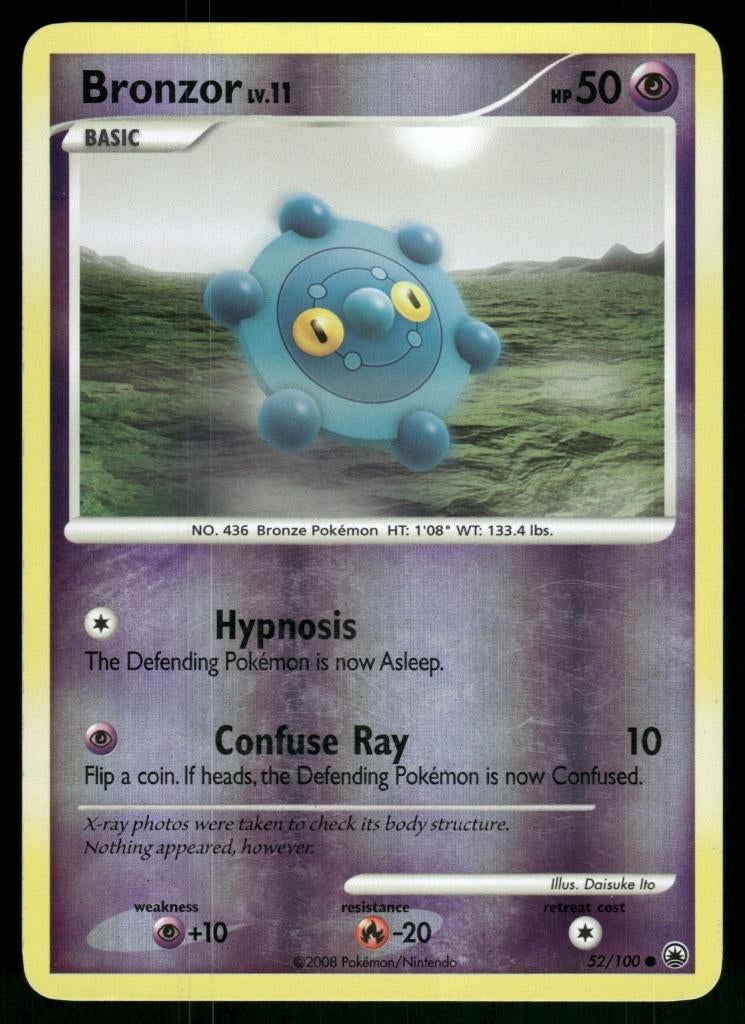 Bronzor 52/100 - Majestic Dawn (Reverse Holo), Hobby en Vrije tijd, Verzamelkaartspellen | Pokémon, Gebruikt, Verzenden