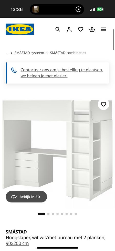 Hoogslaper ikea, Huis en Inrichting, Ophalen, Gebruikt, Hoogslaper