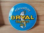 Emaille plaat van Orval, Verzamelen, Biermerken, Ophalen of Verzenden, Zo goed als nieuw, Reclamebord, Plaat of Schild, Overige merken