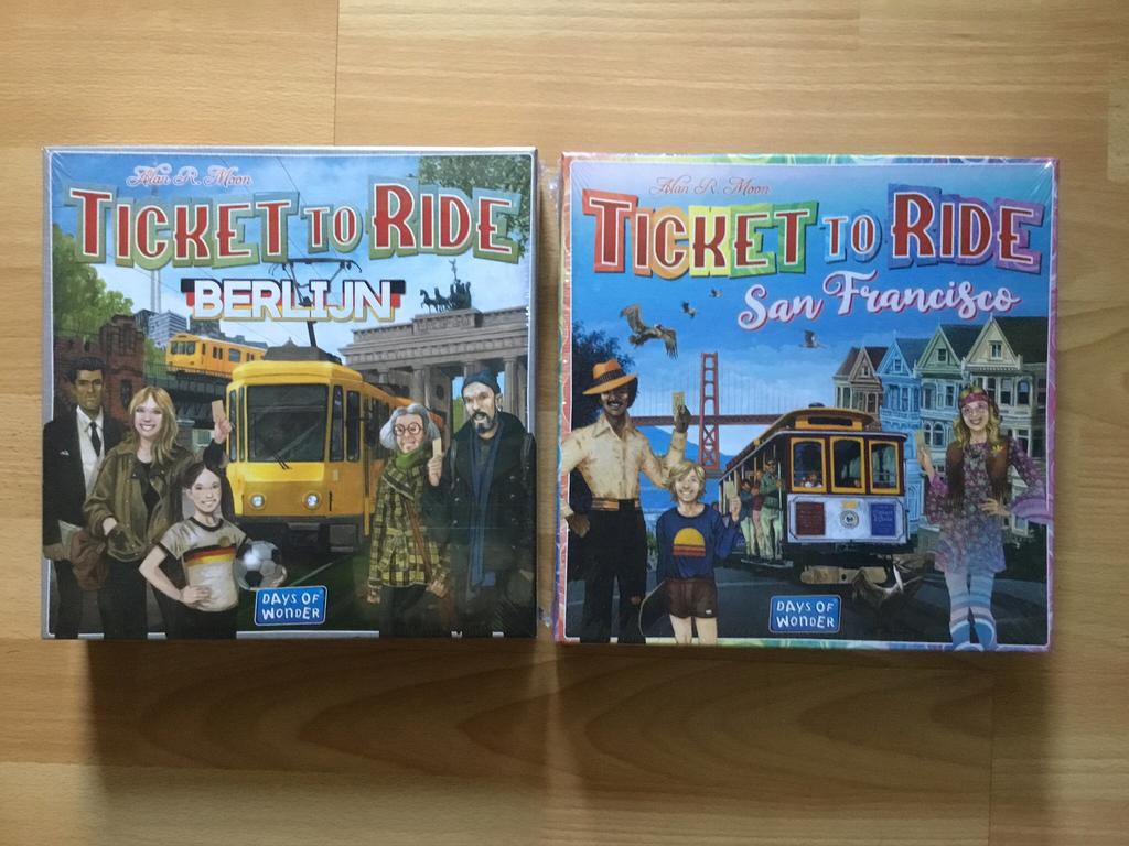 Gezelschapsspel Ticket To Ride Berlijn & San Francisco Nieuw, Ophalen of Verzenden, Nieuw
