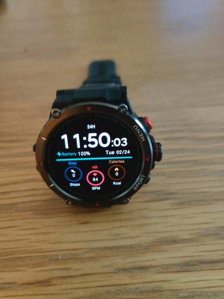 Veho Kuzo II F2-S Sports Smartwatch with GPS, Bijoux, Sacs & Beauté, Montres connectées, Comme neuf, GPS, Enlèvement ou Envoi