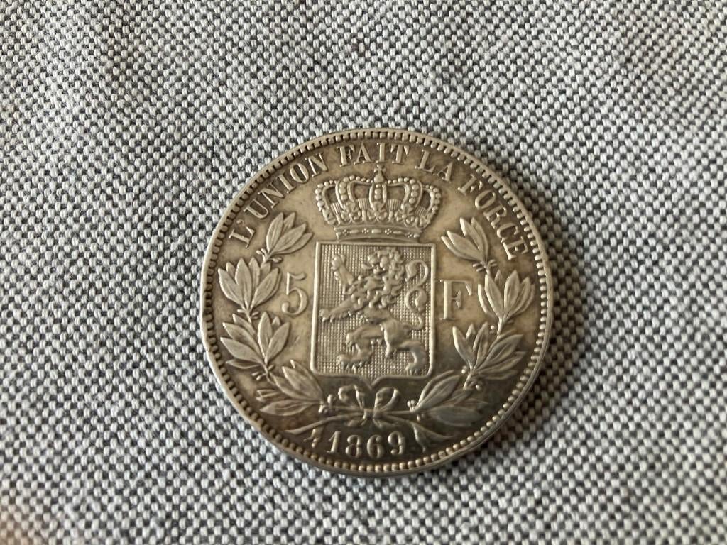 Oude Belgische Zilvermunten, Postzegels en Munten, Ophalen