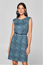 Te koop: Mooie gespikkeld jurkje vann "Esprit" L., Ophalen, Blauw, Maat 42/44 (L), Zo goed als nieuw