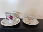 2 kopjes en schoteltjes vintage, Ophalen of Verzenden