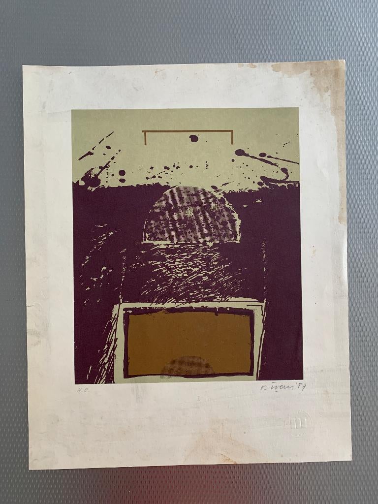 Renaat Ivens - zeefdruk, Antiquités & Art, Enlèvement ou Envoi