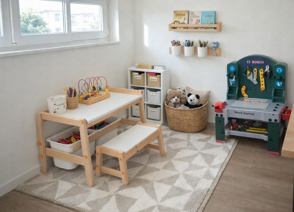 Établi Theo Klein Bosch avec accessoires, Enlèvement