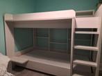 Lit superposé avec rangement couleur bois clair PARISOT, Enlèvement
