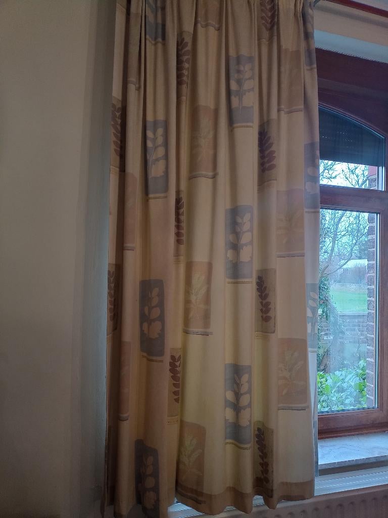 Tentures grandes dimensions avec doublure, Maison & Meubles, Enlèvement ou Envoi