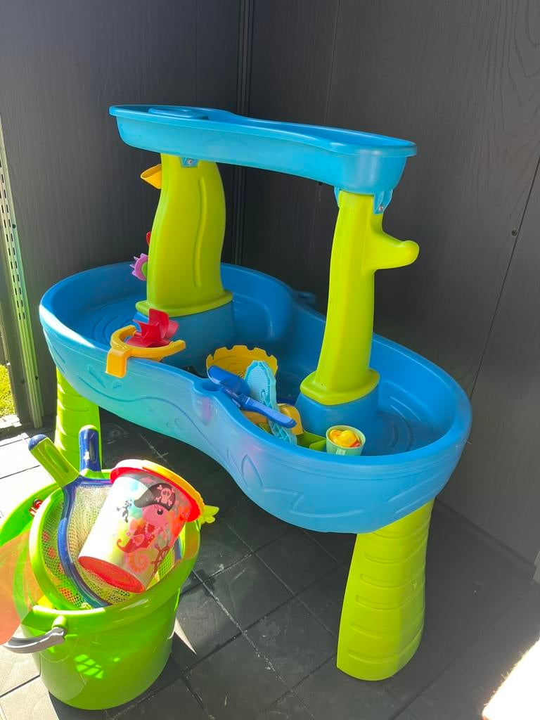 Watertafel met waterval, Ophalen