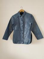 Manteau trapèze bleu en similicuir pour femme, Taille 36 (S), Comme neuf, Enlèvement, Fashion Union