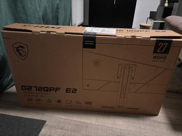 Écran PC Gamer MSI G27QPF E2 - 27" QHD 180Hz IPS, Informatique & Logiciels, Moniteurs, Comme neuf, 151 à 200 Hz, DisplayPort, HDMI