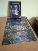Ravensburger puzzel: Witte tijger (1000 stukken), Ophalen of Verzenden, 500 t/m 1500 stukjes, Gebruikt, Legpuzzel