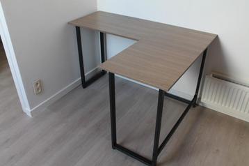L-vormig bureau 128x100x74, Huis en Inrichting, Bureaus, Ophalen, Gebruikt, Bureau