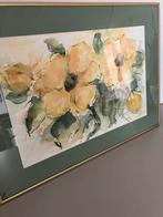GROOT AQUAREL, L 72 cm, H 51 cm., Antiek en Kunst, Ophalen of Verzenden
