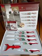 Set keukenmessen gemaakt in Zwitserland. Negen, Nieuw, Ophalen of Verzenden, Bestekset, Inox of Chroom