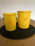 Vintage Tupperware set bewaardozen, Huis en Inrichting, Ophalen of Verzenden, Zo goed als nieuw, Geel, Overige typen
